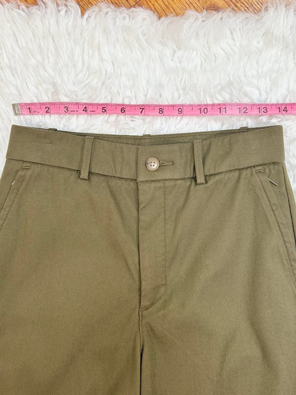 SPANX Supersmooth Stretch Twill Wide Leg Pant in Moss Shadow M - Picture 7 of 15